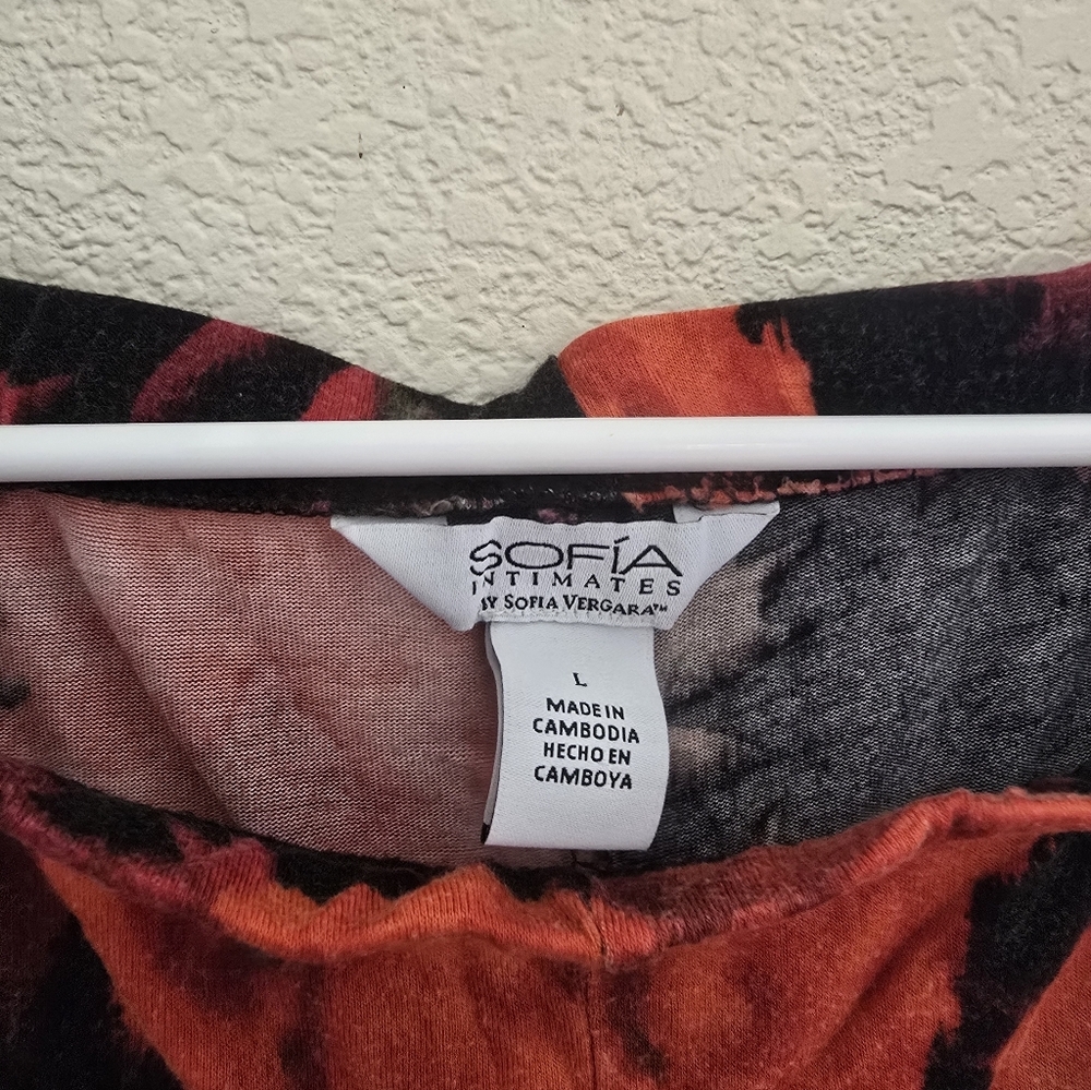 Sofia Intimates Floral Print Lounge Pants Size L - Picture 2 of 5